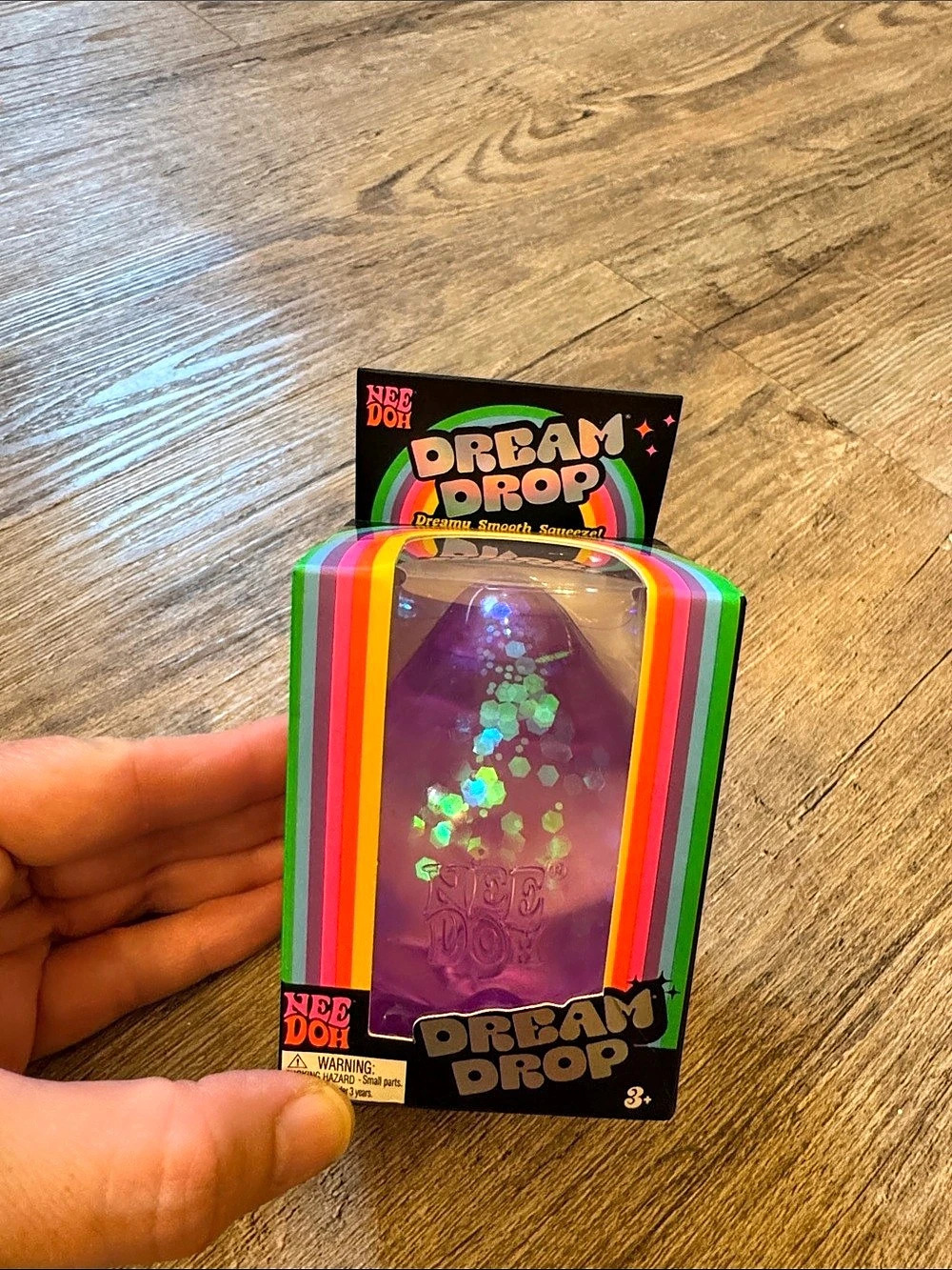 NeeDoh Dream Drop Fidget Toy in purple/pink NWT